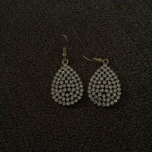 Elegant Gold and Silver Teardrop Earrings